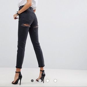ASOS Farleigh Butt rip mom jeans
